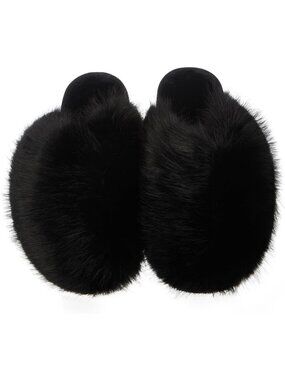 Cozy Faux Fur Slippers for Women | Plush Non-Slip Winter Slides with Memory Foam